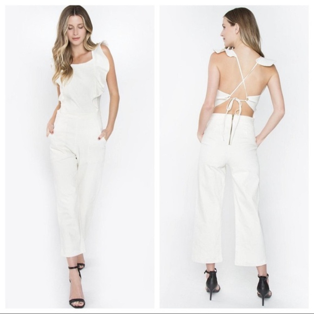 Sugar Lips white jumpsuit size XS